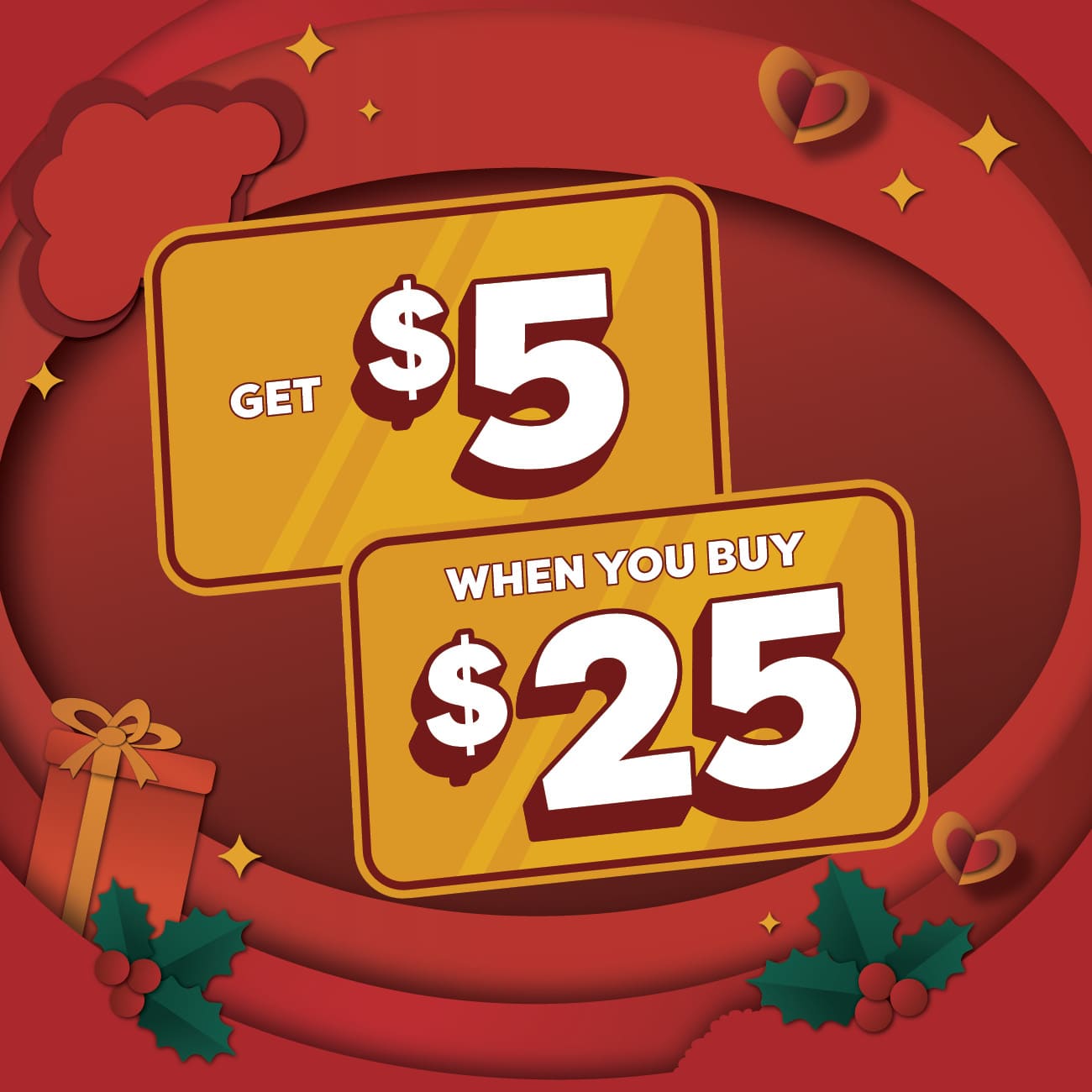 $5 for $25 Promo