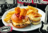 Denny's Mozz Pit Burger