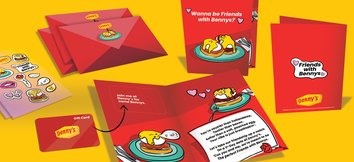 Denny's Valentine's Day Friends with Bennys Valentine's Day Cards and Gift Cards 