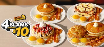 4 Slams de Denny's por menos de $10