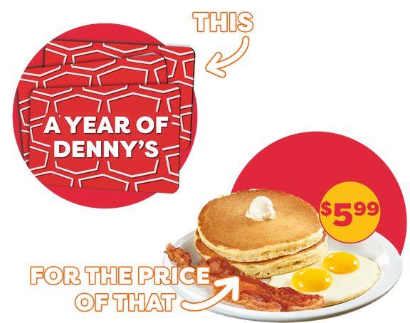 Gift Cards for a Year of Denny's 
