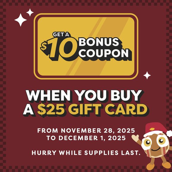 Oferta de tarjeta de regalo de Black Friday 2025