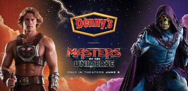 Denny's x He-Man Mobile Header