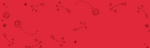 red background