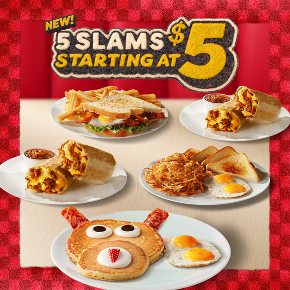 Denny's 5 Slams Starting at $5